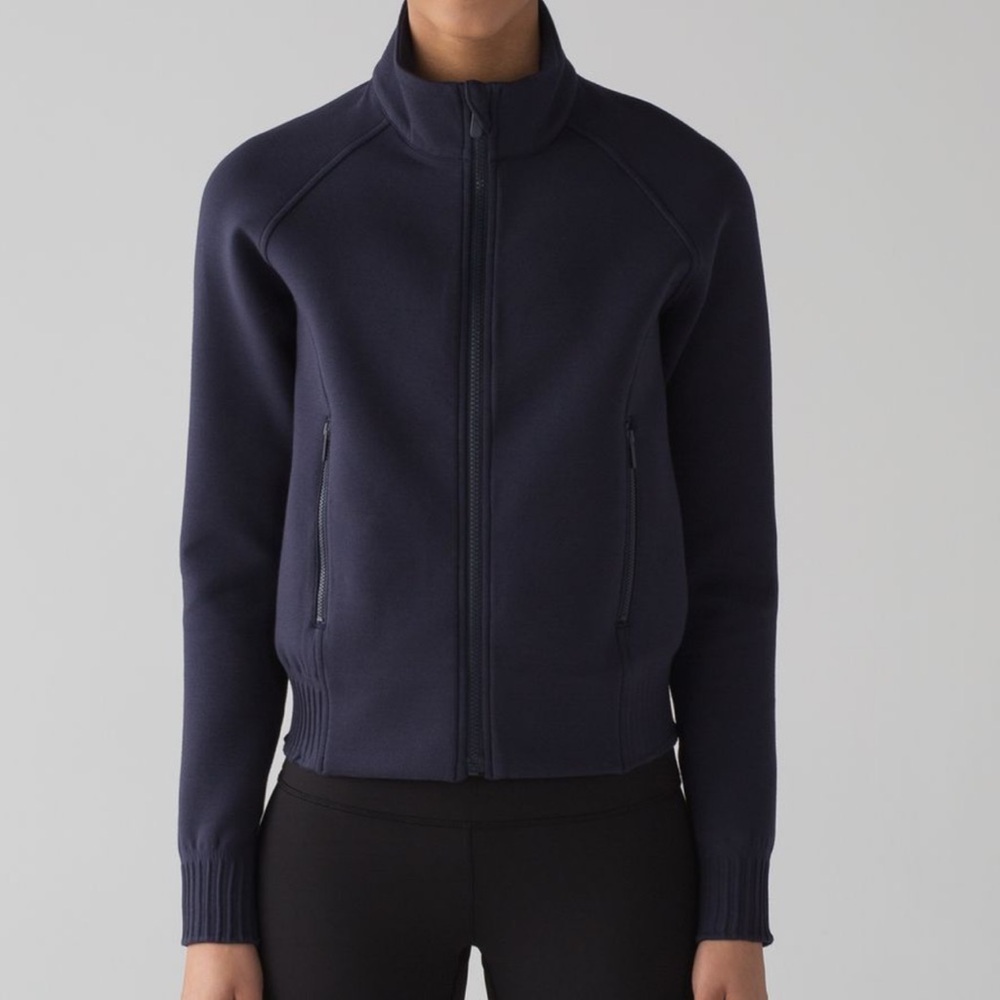 Lululemon no time to sweat  jacket size 6 midnight navy
